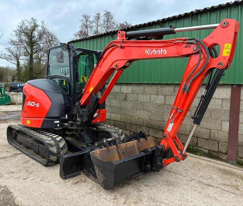 5T Excavator Kubota U50-5 High Spec Air Con & Reversing camera